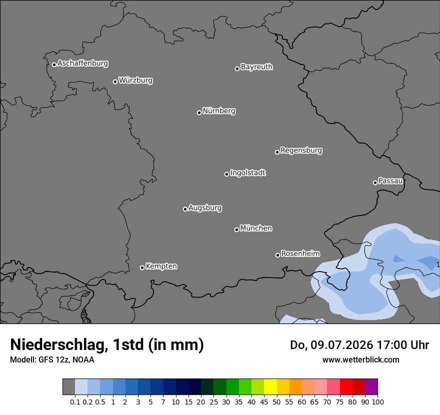 Modellkarte GFS – precip – by