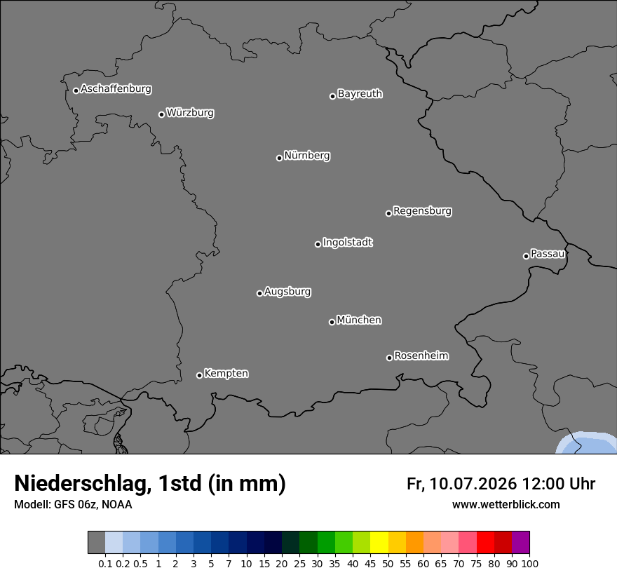 Modellkarte GFS – precip – by