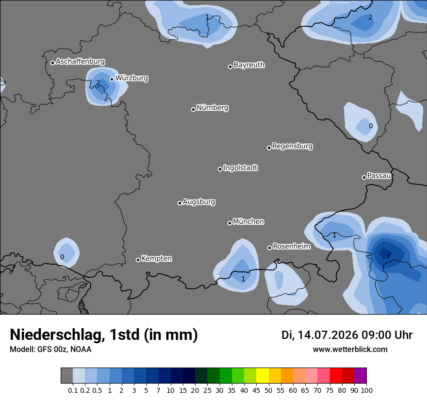Modellkarte GFS – precip – by