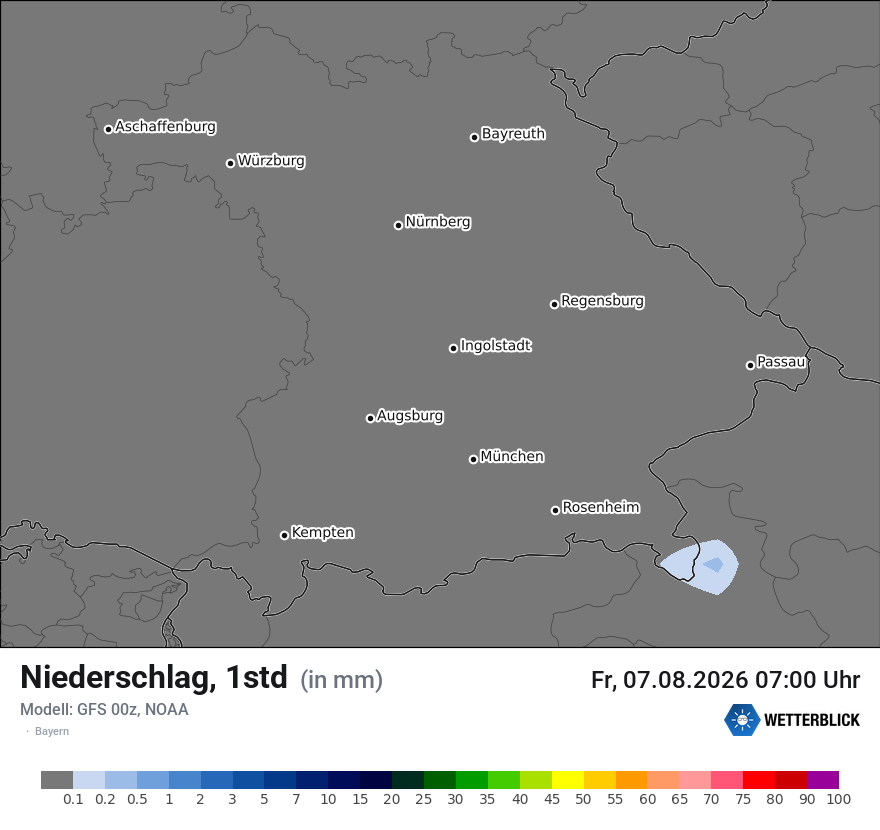 Modellkarte GFS – precip – by