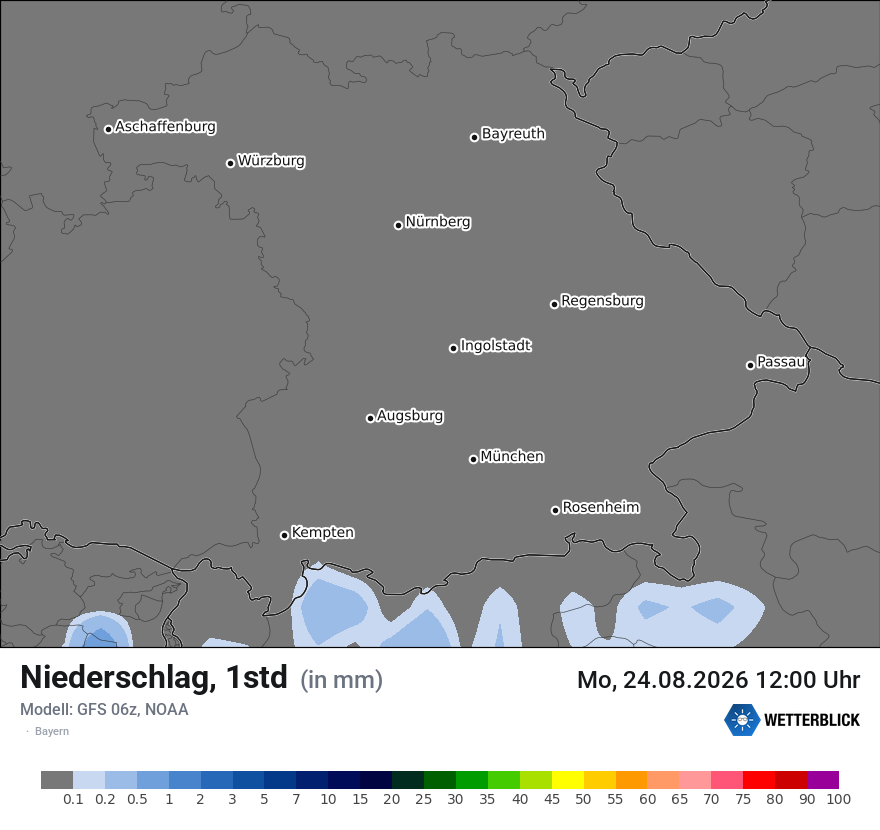 Modellkarte GFS – precip – by