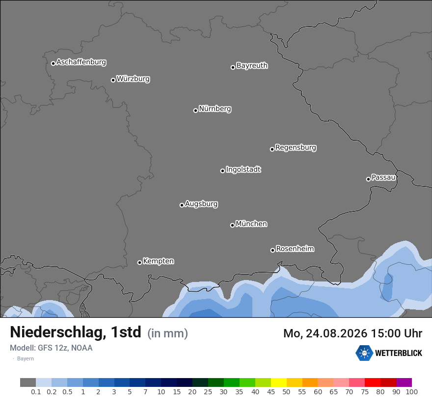 Modellkarte GFS – precip – by