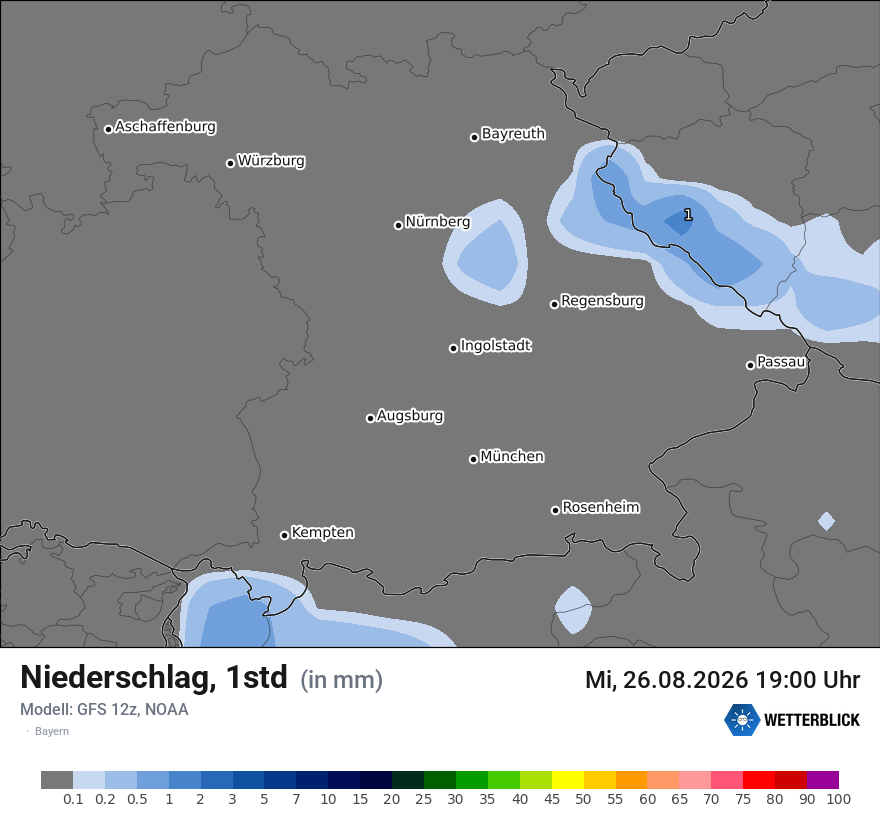 Modellkarte GFS – precip – by