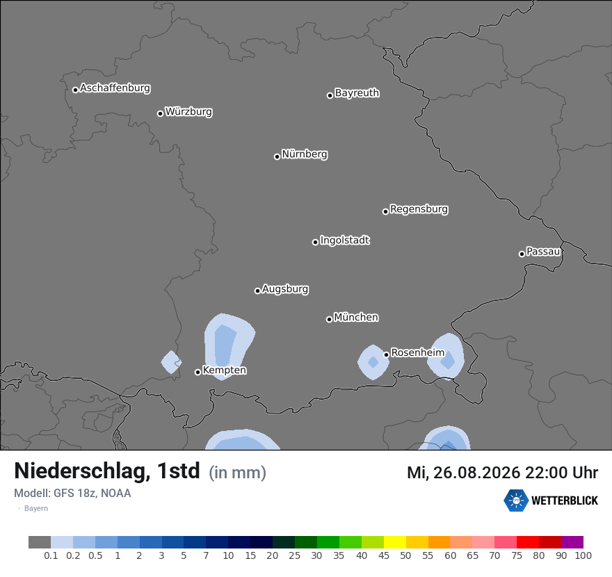 Modellkarte GFS – precip – by