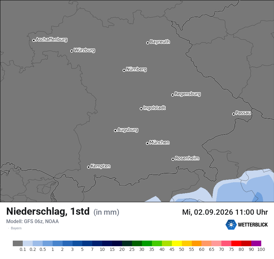 Modellkarte GFS – precip – by