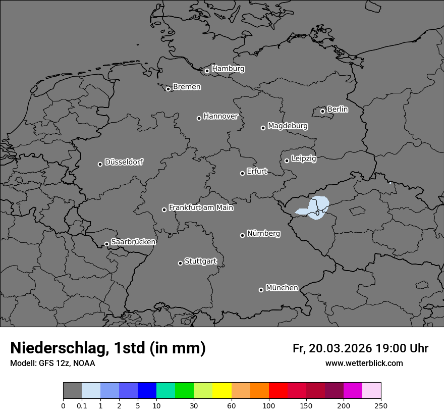 Modellkarte GFS – precip – deutschland