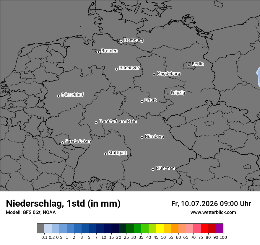 Modellkarte GFS – precip – deutschland