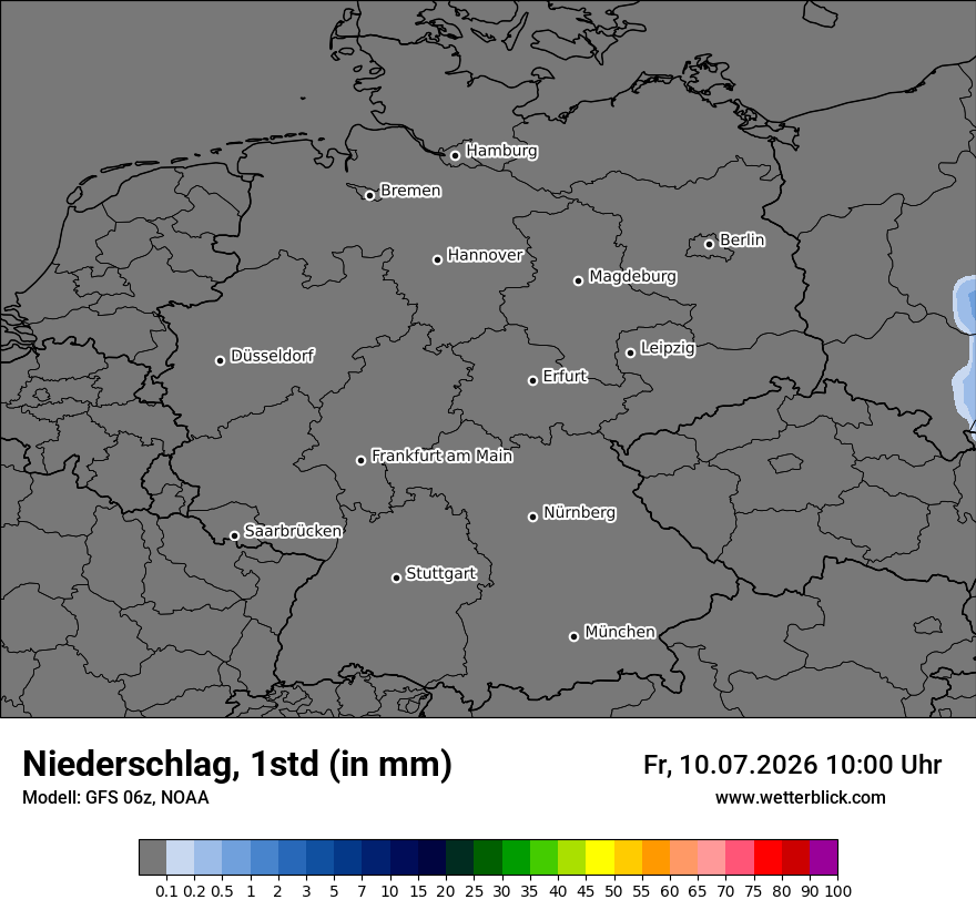 Modellkarte GFS – precip – deutschland
