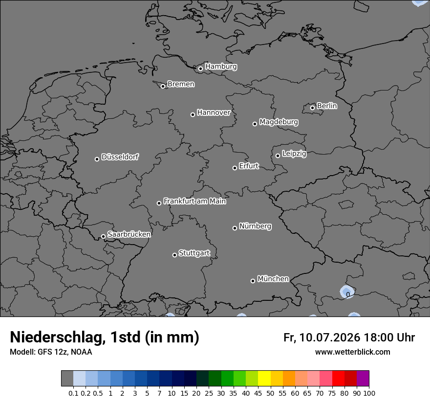 Modellkarte GFS – precip – deutschland
