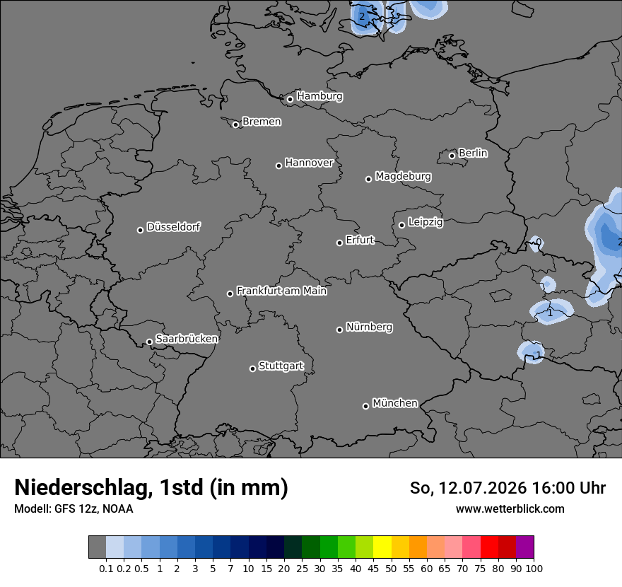 Modellkarte GFS – precip – deutschland