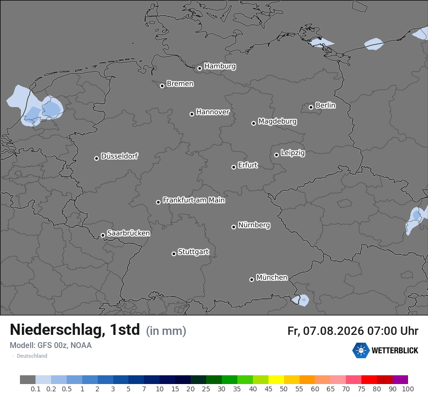 Modellkarte GFS – precip – deutschland
