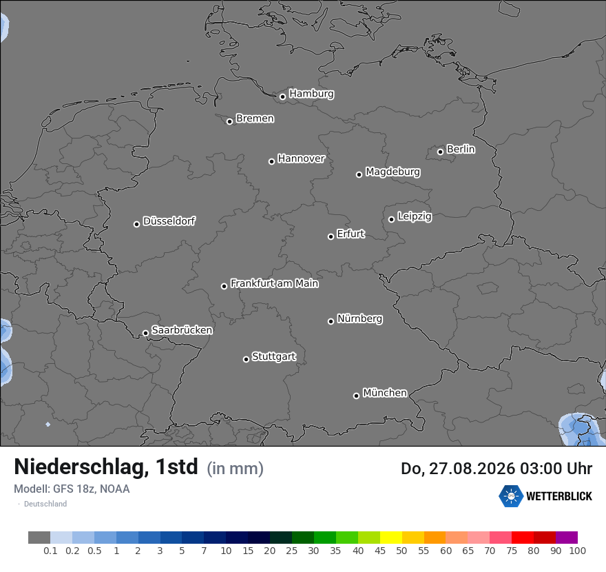 Modellkarte GFS – precip – deutschland