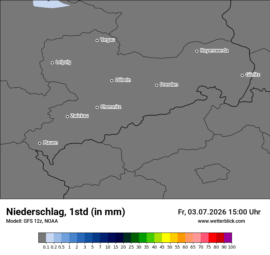 Modellkarte GFS – precip – sn