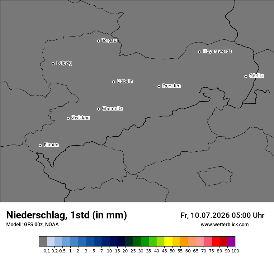 Modellkarte GFS – precip – sn