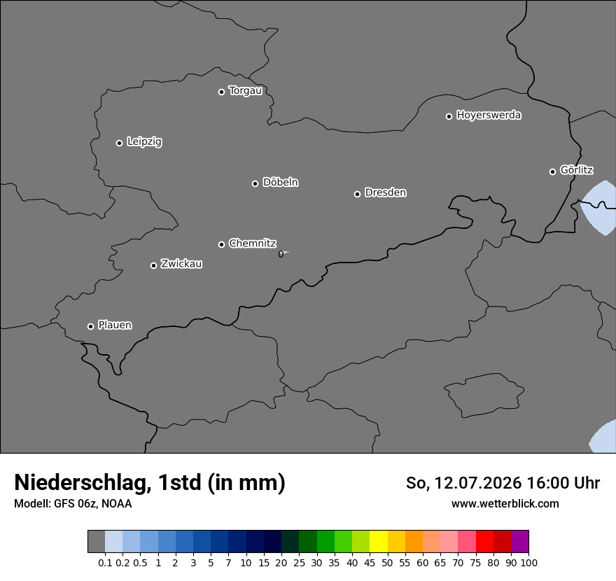 Modellkarte GFS – precip – sn