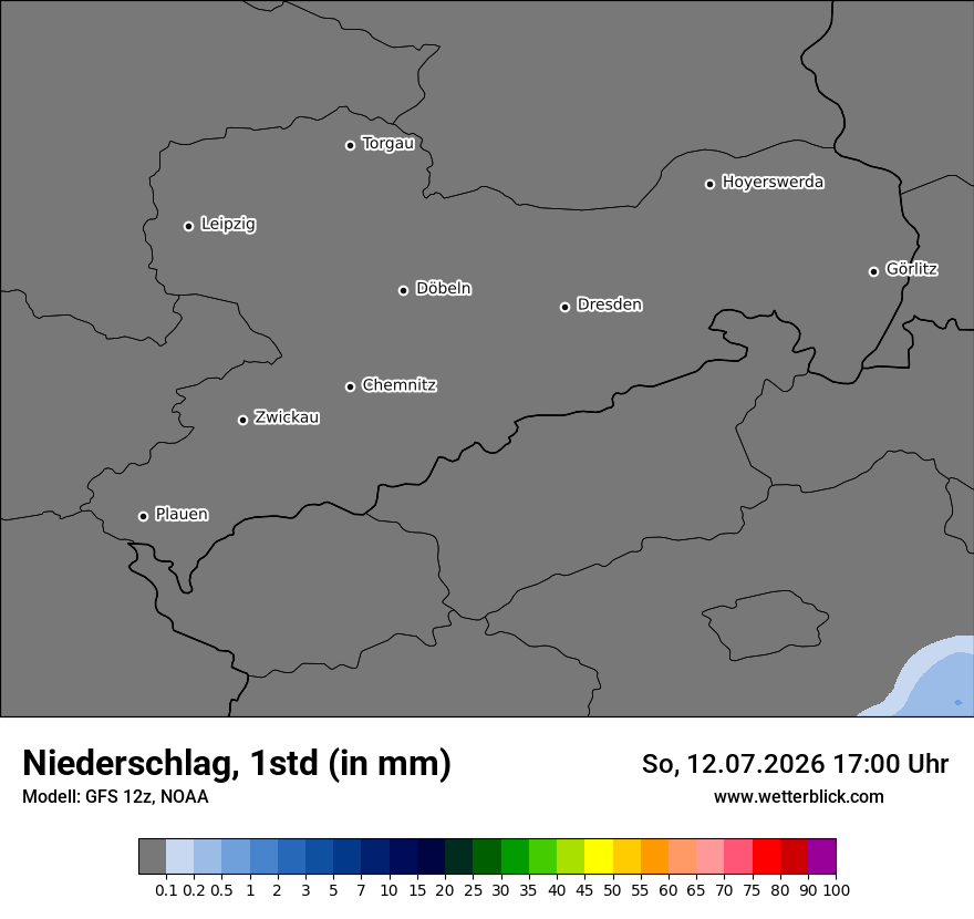 Modellkarte GFS – precip – sn