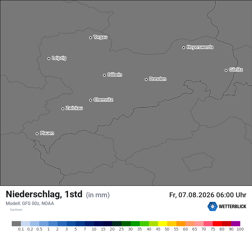 Modellkarte GFS – precip – sn