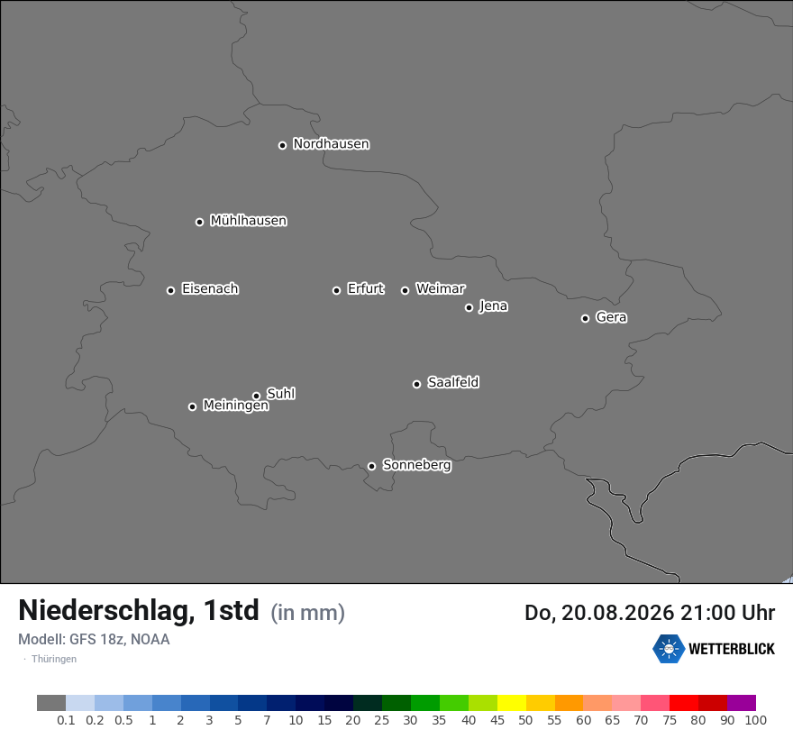 Modellkarte GFS – precip – th