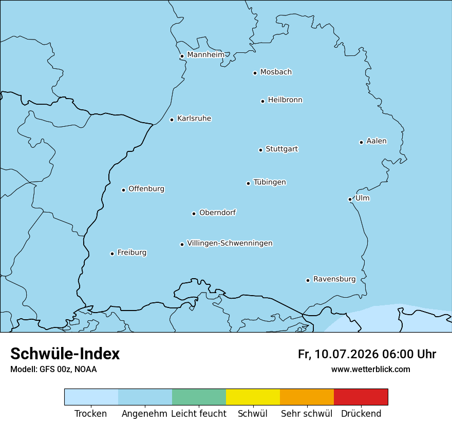 Modellkarte GFS – sui – bw
