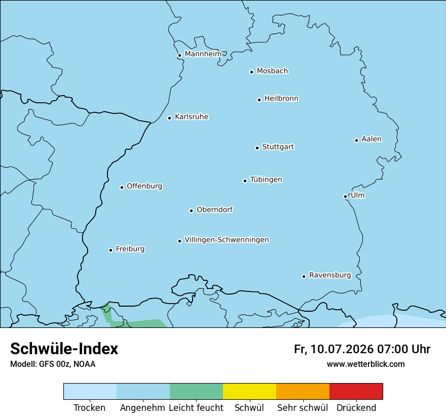 Modellkarte GFS – sui – bw