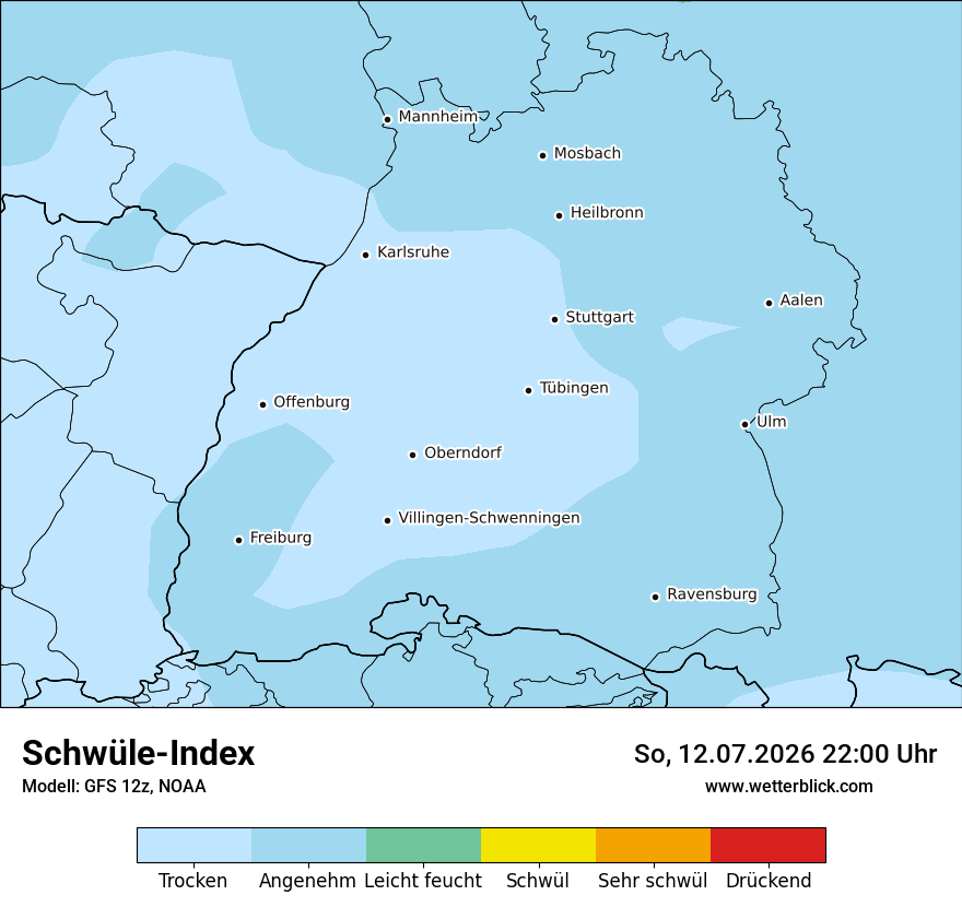 Modellkarte GFS – sui – bw