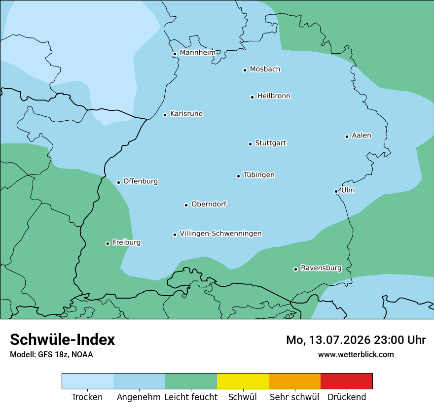 Modellkarte GFS – sui – bw
