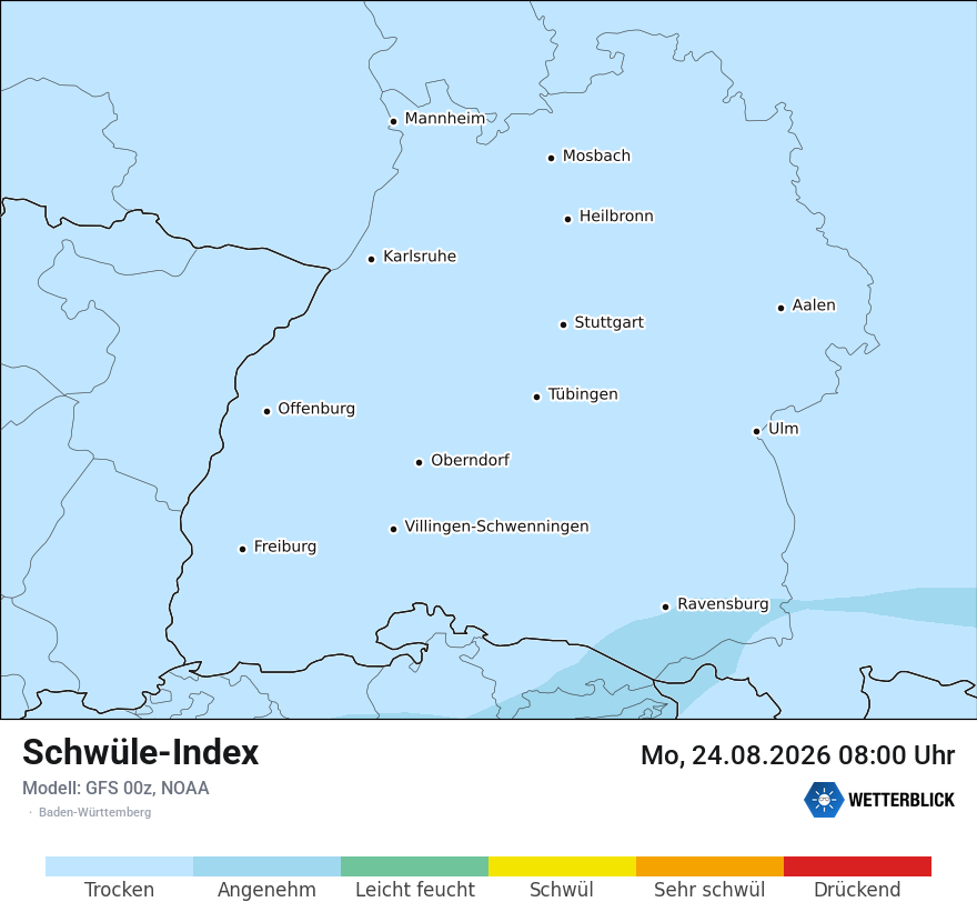 Modellkarte GFS – sui – bw