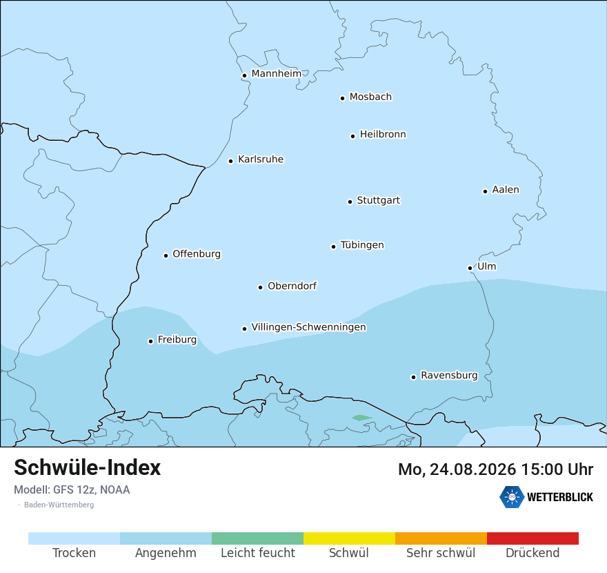 Modellkarte GFS – sui – bw