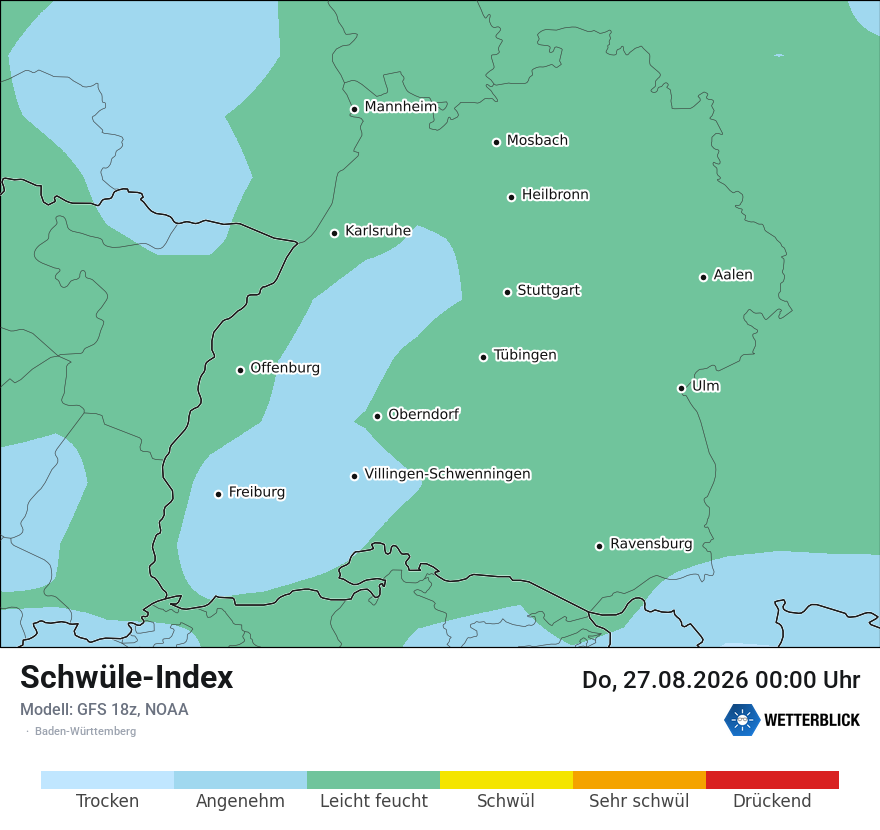 Modellkarte GFS – sui – bw