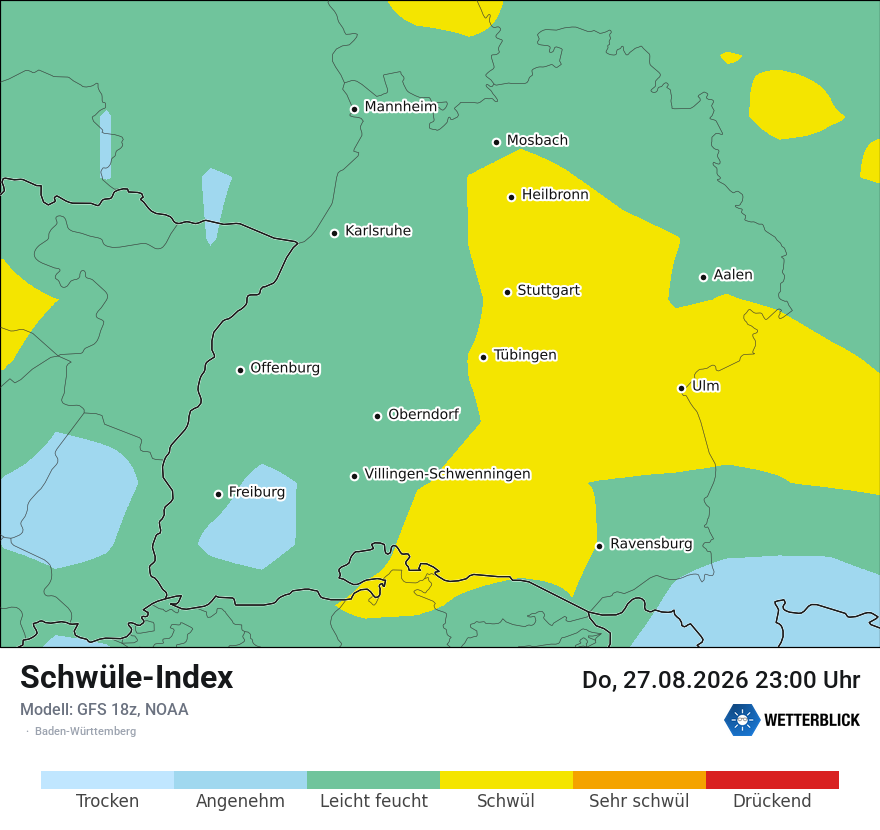 Modellkarte GFS – sui – bw