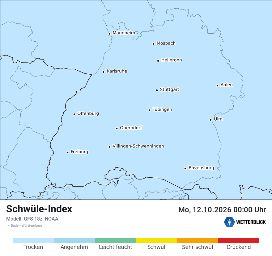 Modellkarte GFS – sui – bw