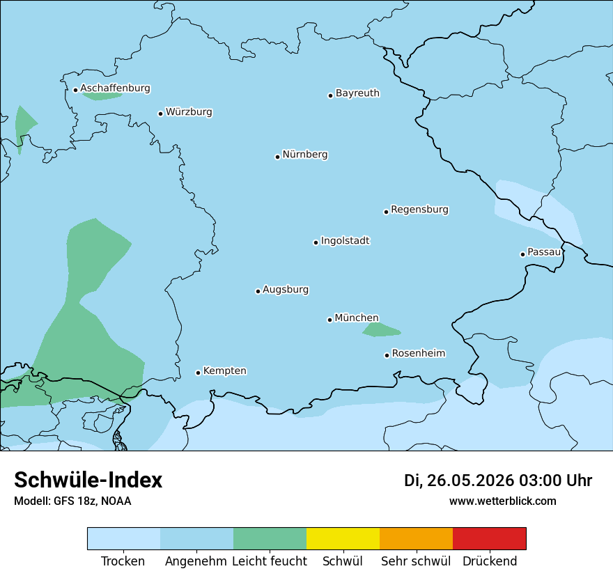 Modellkarte GFS – sui – by