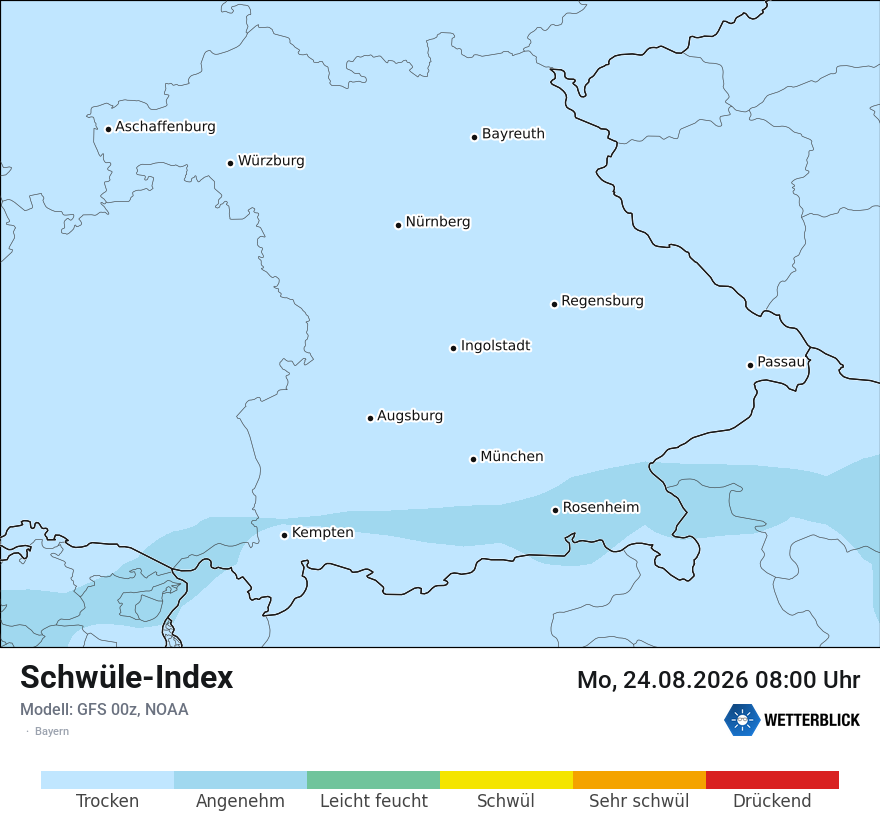 Modellkarte GFS – sui – by