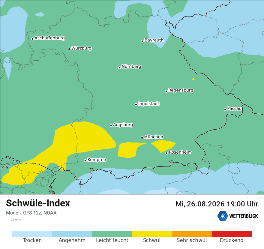 Modellkarte GFS – sui – by