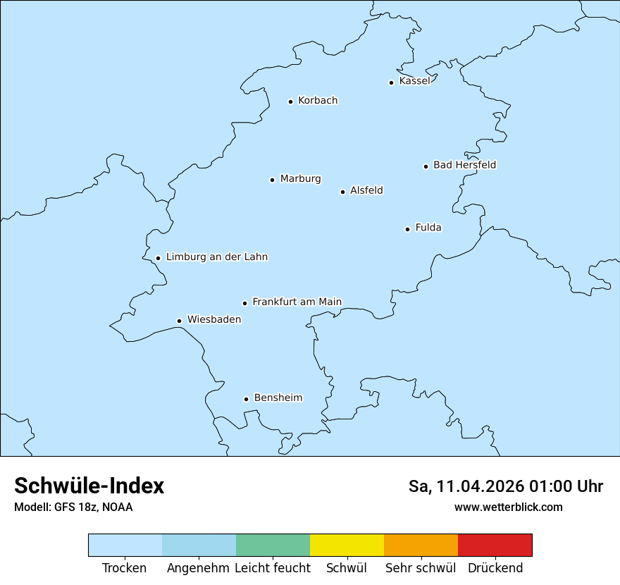 Modellkarte GFS – sui – he