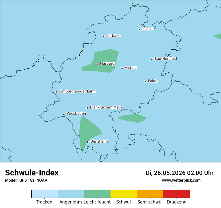 Modellkarte GFS – sui – he