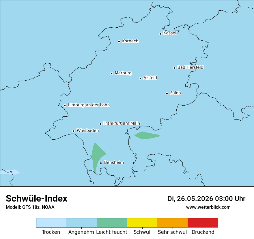Modellkarte GFS – sui – he