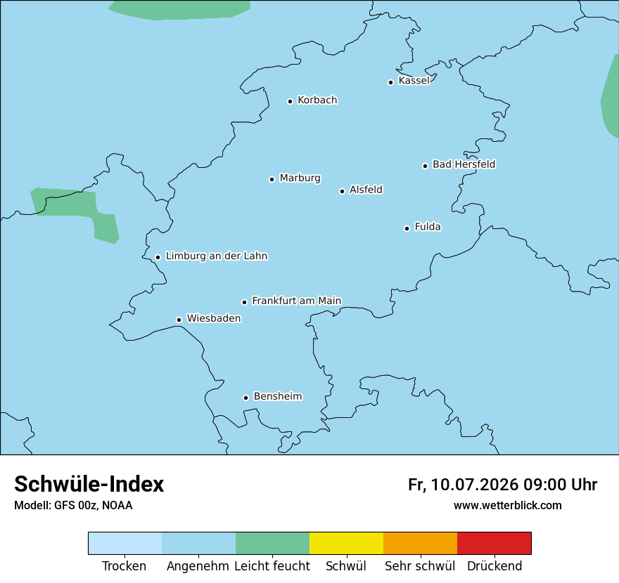 Modellkarte GFS – sui – he