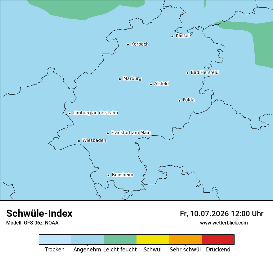 Modellkarte GFS – sui – he