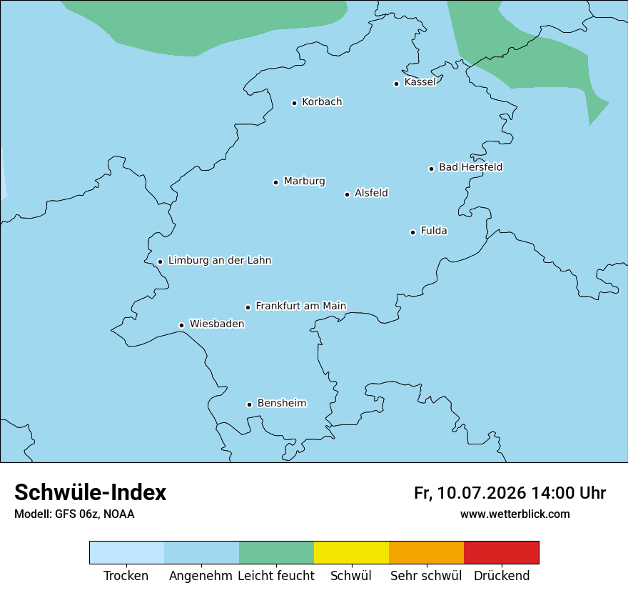 Modellkarte GFS – sui – he
