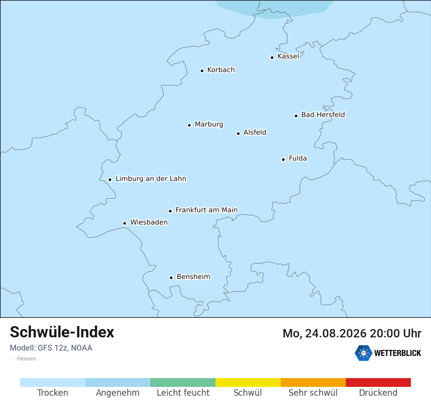 Modellkarte GFS – sui – he