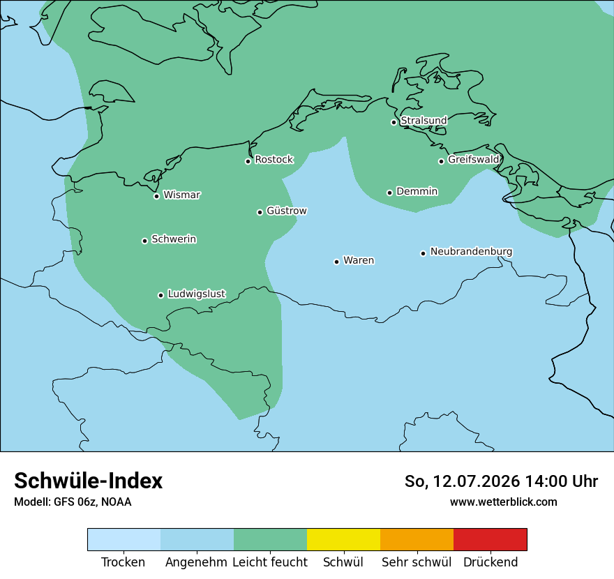 Modellkarte GFS – sui – mv