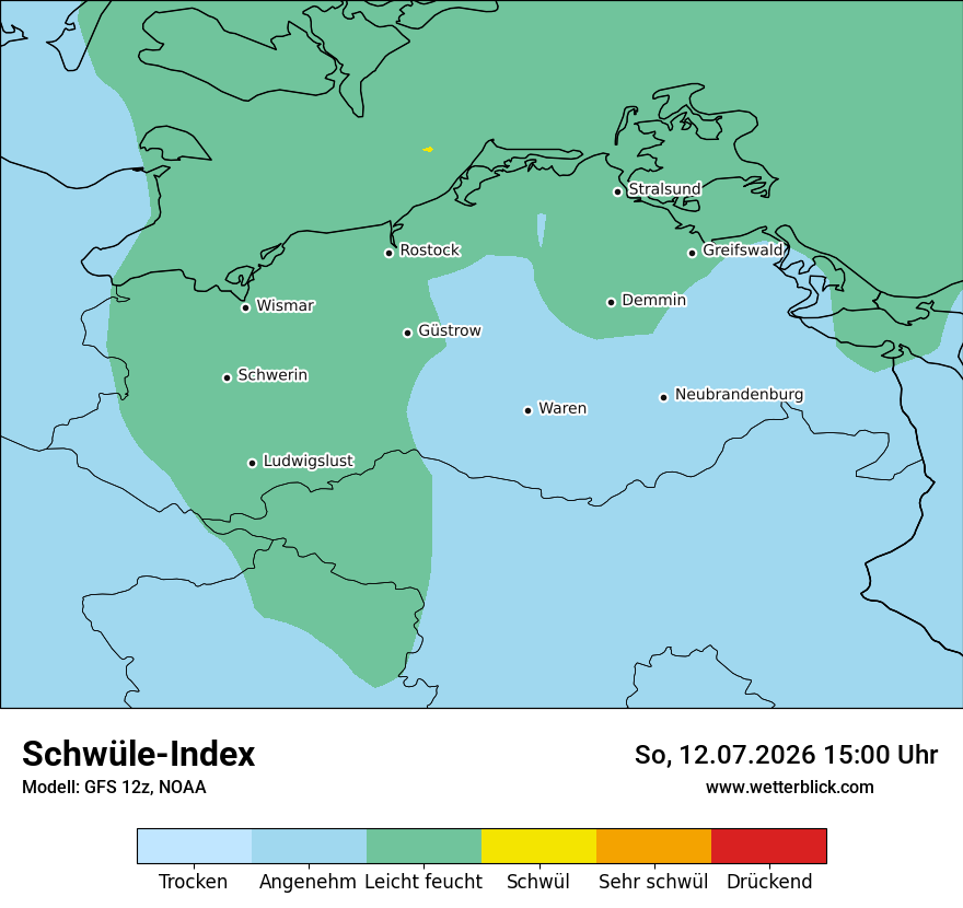 Modellkarte GFS – sui – mv