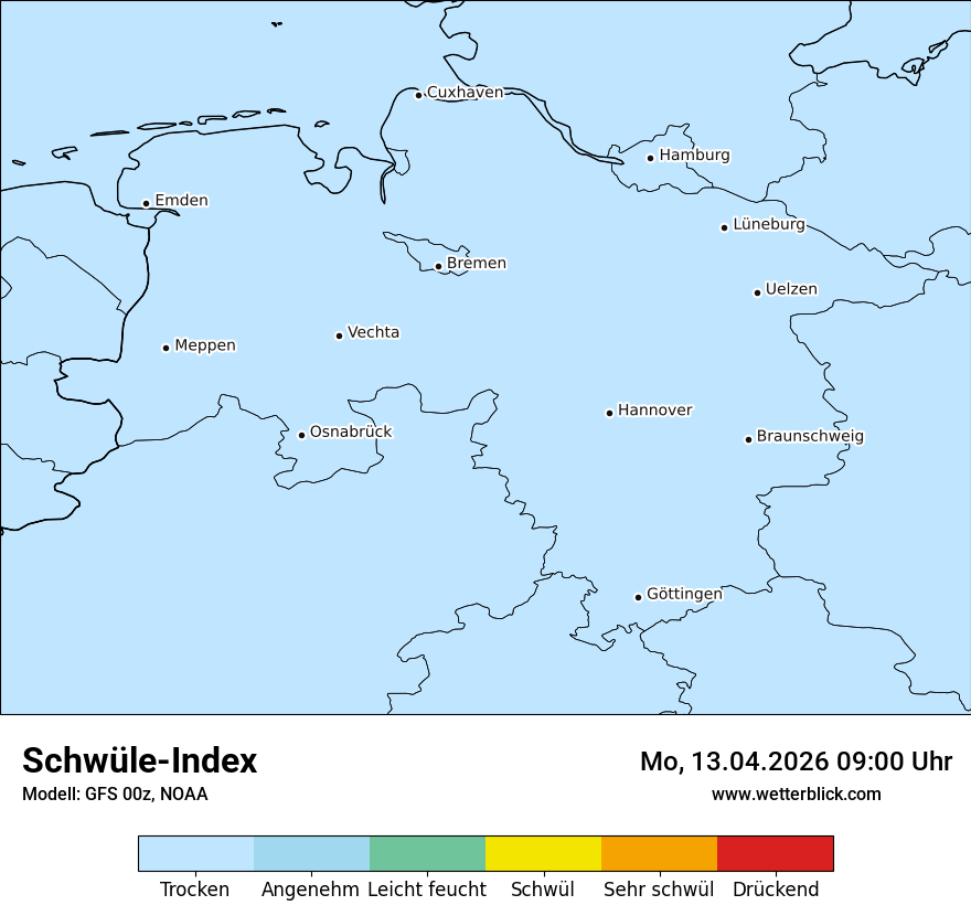 Modellkarte GFS – sui – ni