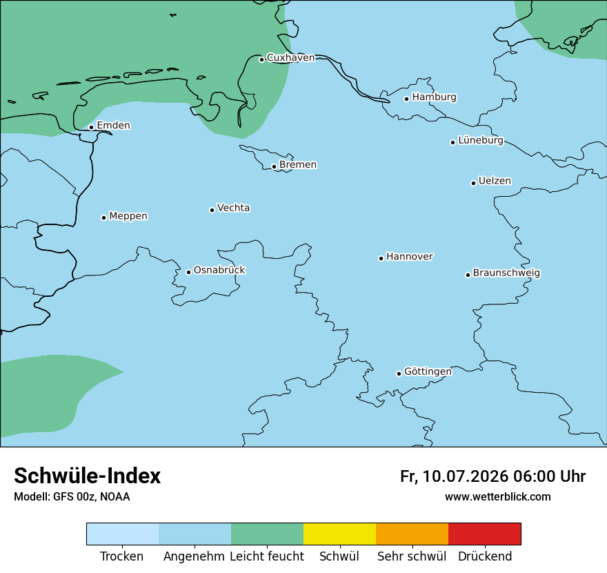 Modellkarte GFS – sui – ni