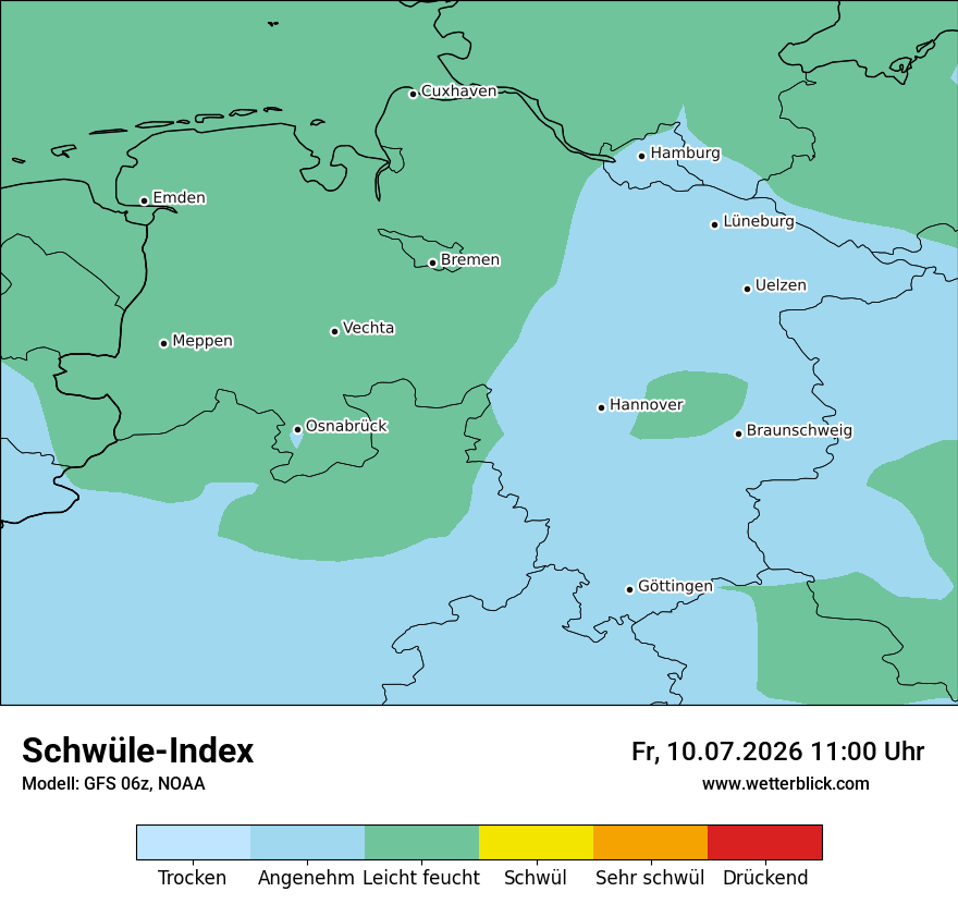 Modellkarte GFS – sui – ni