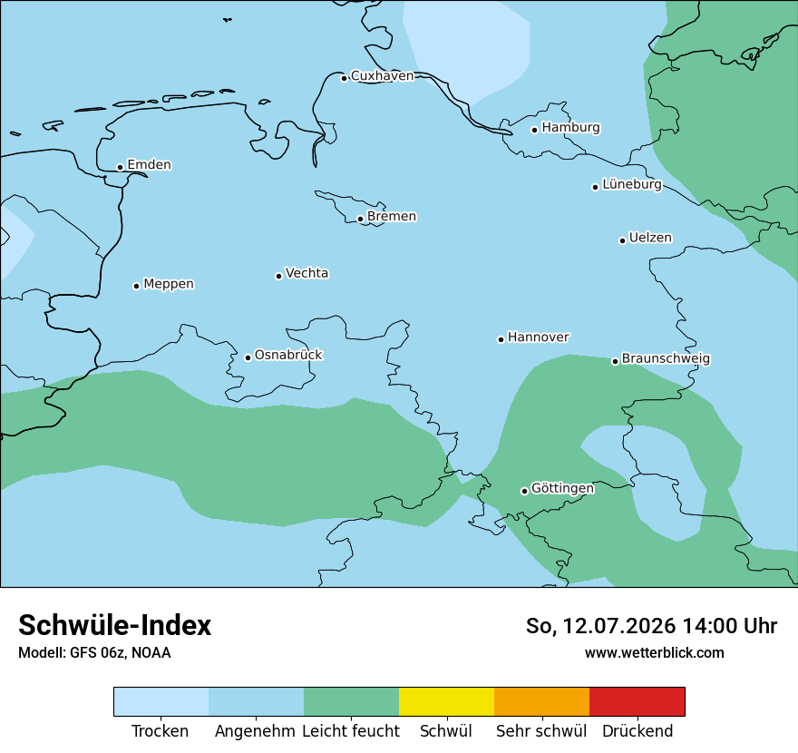 Modellkarte GFS – sui – ni