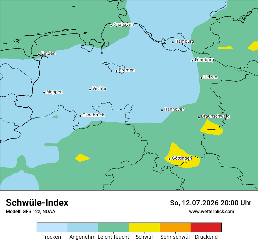 Modellkarte GFS – sui – ni