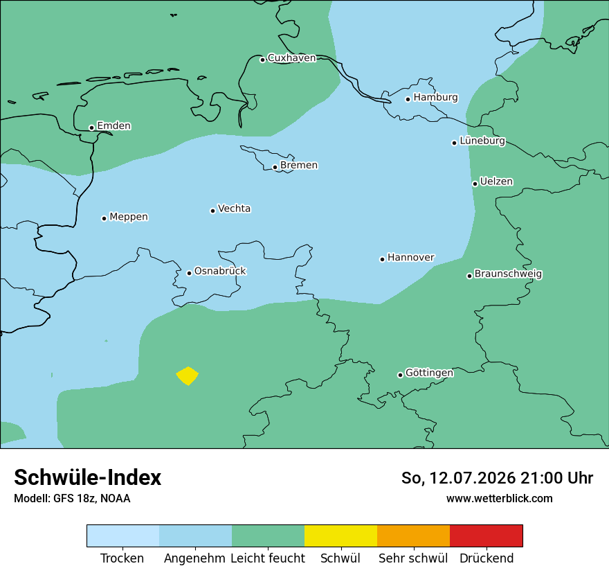 Modellkarte GFS – sui – ni