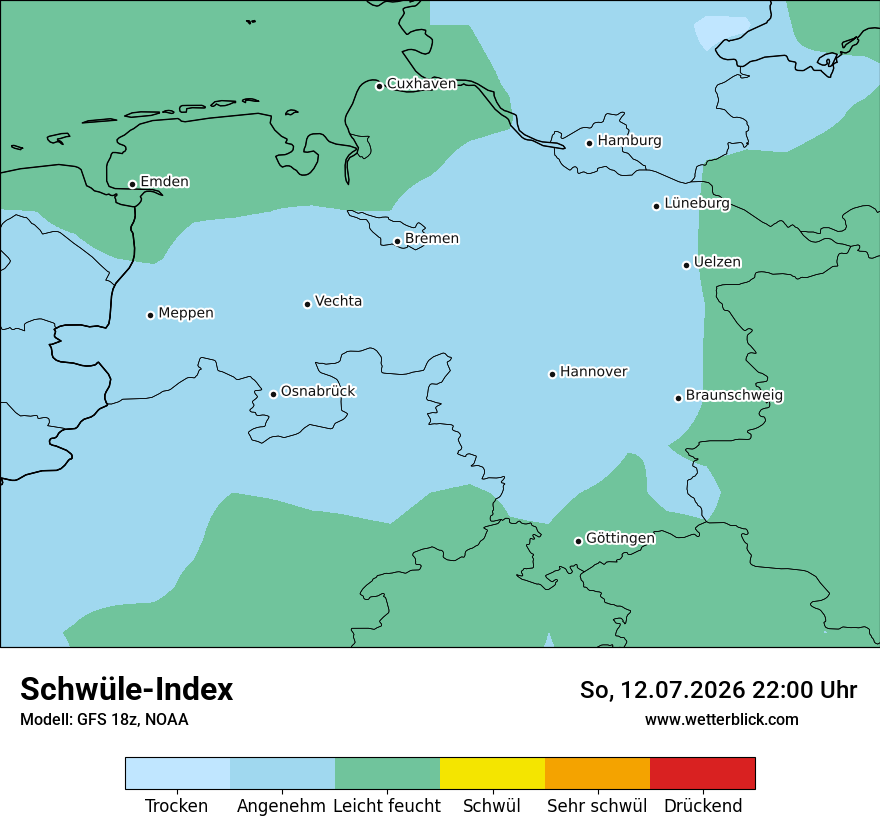 Modellkarte GFS – sui – ni